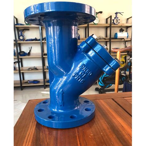 DIN 3202 Cast Iron Gg25 Y Strainer Pn16 Angle Turn Ball Valve Double