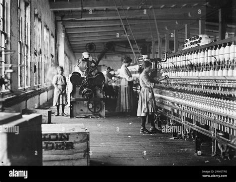 Two Of The Young Spinners In Catawba Cotton Mills Newton Nc