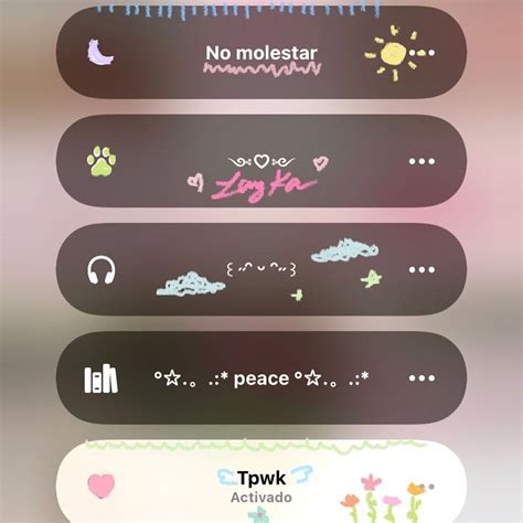 Some Stickers That Are On The Side Of A Cell Phone Screen With Words