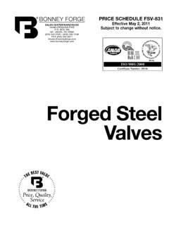 Forged Steel Valves Bonney Forge Forged Steel Valves Bonney Forge