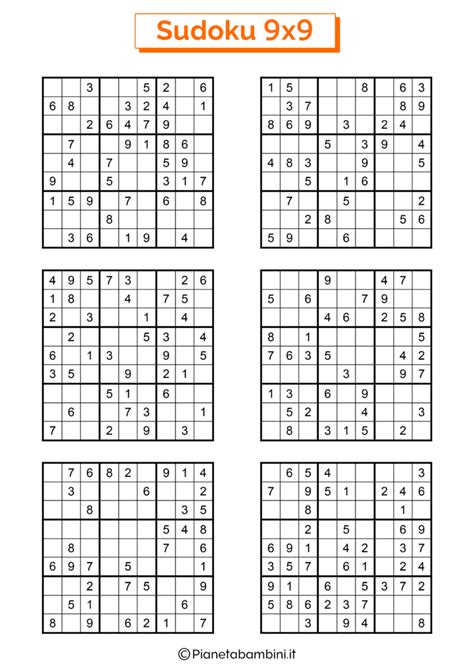 Sudoku Per Bambini Schemi Difficili X Da Stampare Pianetabambini It