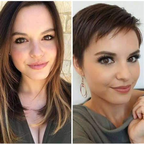 Pin On Before And Afters From Long To Pixie Hair Cuts