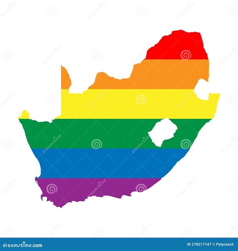 South Africa Rainbow Vector Map Stock Vector - Illustration of rainbow ...