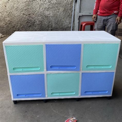 Jual Filling Cabinet Lemari Plastik Triple Club Flip Rattan Cabinet 3X2