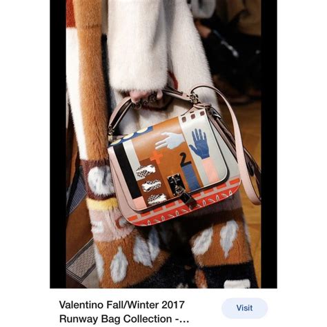 Valentino Garavani Multicolor Applique Fall Winter Runway Bag