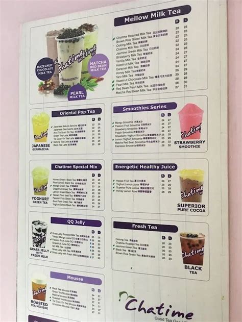 The Chatime Menu Everything You Need To Know