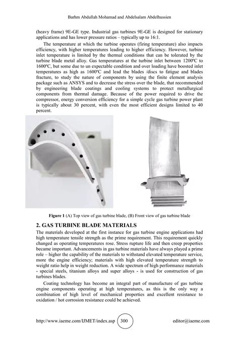 FAILURE ANALYSIS OF GAS TURBINE BLADE USING FINITE ELEMENT ANALYSIS