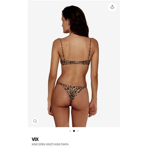 Vix Swim Nwt Vix Paula Hermanny Kimi Erin Knotrafa Leopard Bikini