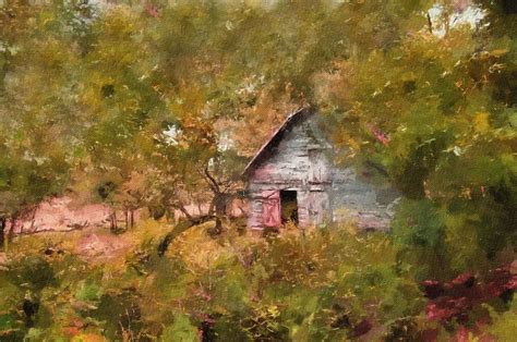 Forgotten Cottage From Yesteryear Painting By Georgiana Romanovna