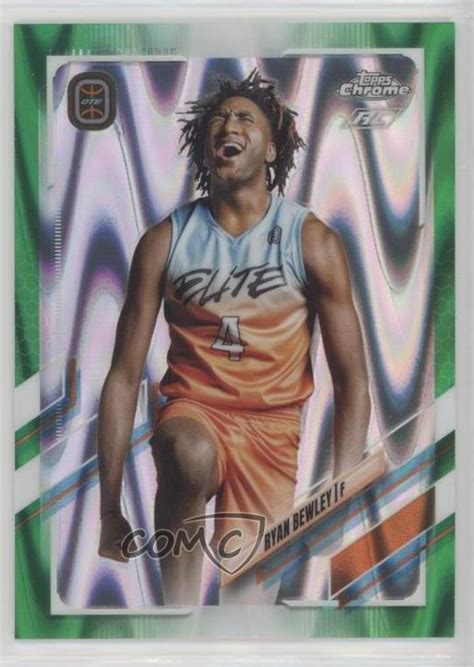 2021 Topps Chrome OTE Overtime Elite Green RayWave Refractor 75 Ryan