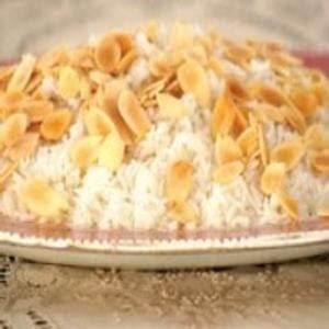 Receita de Arroz amêndoas e champanhe Maridão Almanaque Culinário