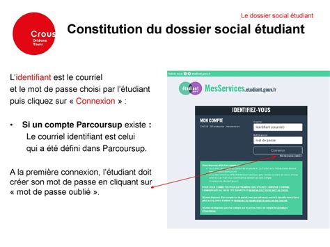 Le Dossier Social Etudiant ppt télécharger