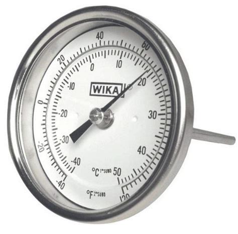 Wika Ao Ti Back Mount Dial Bimetal Thermometer L