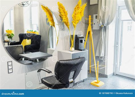 Interior Of Modern Beauty Salon Stock Photo Image Of Black Business