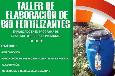 Dictar N Un Taller De Elaboraci N De Biofertilizantes Infopico