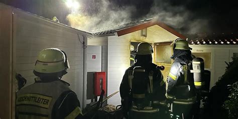 Campingplatz in Ahsen Feuerwehr Datteln rückt wegen brennender Sauna