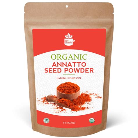 Organic Annatto Ground Certified Usda Organic Ground Achiote Powder For Seasoning And