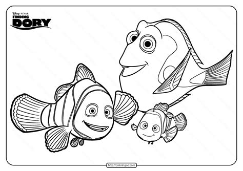 Dory From Finding Nemo Coloring Pages Coloring Pages