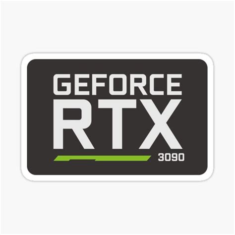 "GeForce RTX 3090 name" Sticker for Sale by Smartyboyx14 | Redbubble