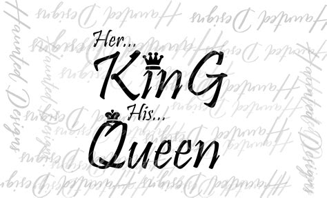 Her King and His Queen PNG Graphic Clip Art Digital | Etsy