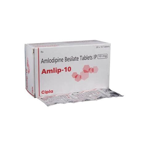 Amlodipine Besilate Mg Amlip X Tablets Prescription At Rs