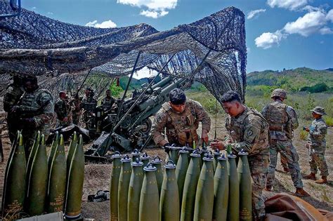 Ph Us Armies Hold Field Artillery Live Fire Exercise Abs Cbn News