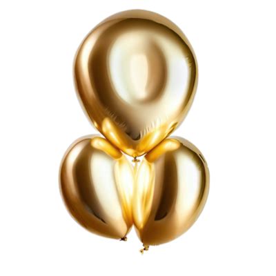 Gold Balloon PNGs for Free Download