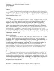 Experiment 2 Recrystallization Of Impure Acetanilide Experiment 2