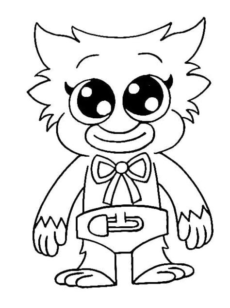 Coloriage Bébé Huggy Wuggy télécharger et imprimer gratuit sur