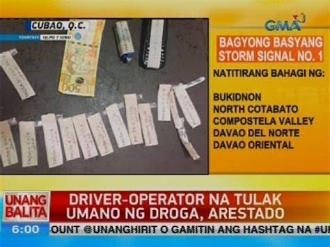 Driver Operator Na Tulak Umano Ng Droga Arestado Youtube