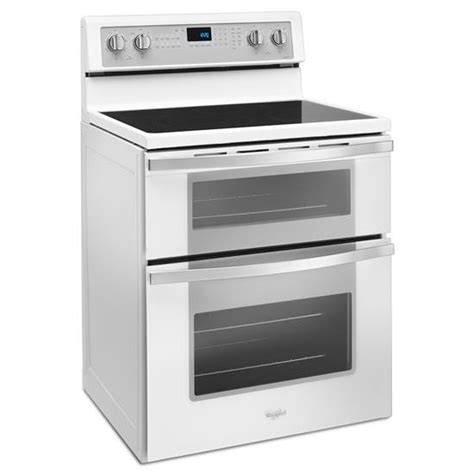 Whirlpool Wge745c0fh 67 Cu Ft Electric Double Oven Range With True Convection Wge745c0fh