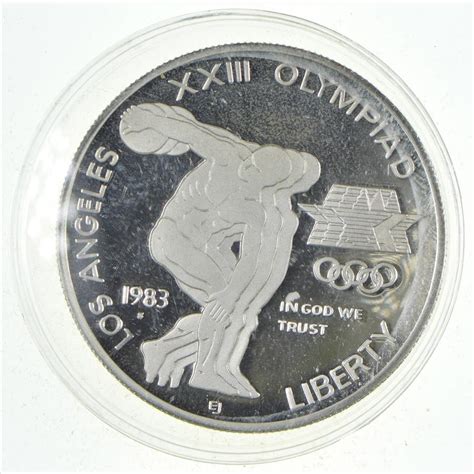 SILVER Proof 1983 S Los Angeles Olympiad Commemorative US Silver Dollar