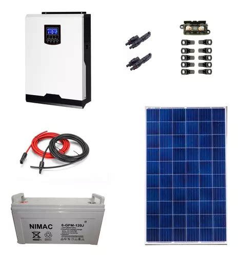 Kit Solar Fotovoltaico 2000w Híbrido Base Mppt Cuotas sin interés