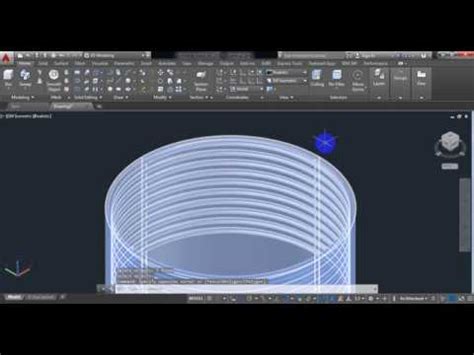 Autocad Tutorial How To Make Thread Inside Of A Pipe Youtube