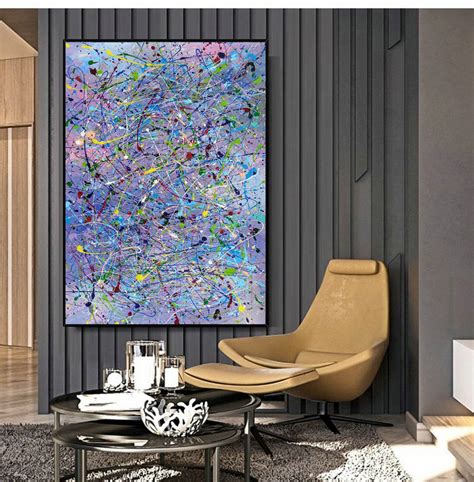 Abstract purple painting,Best abstract paintings,Famous abstract painters LA11