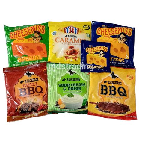 200g Fries Popcorn Nachos Powder Flavoring Bbq Cheese Sour Cream