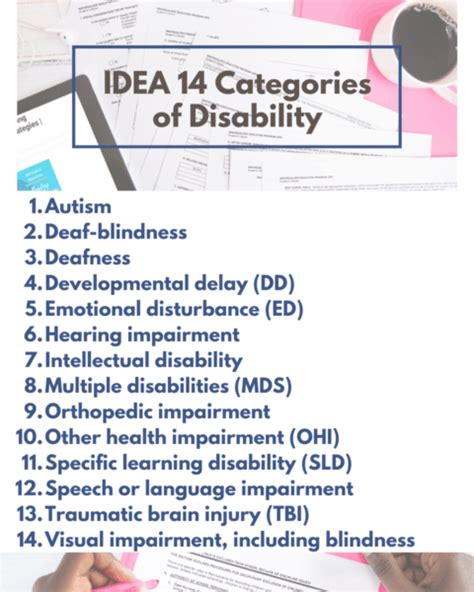 What Are The 14 Idea Disability Categories Does It Matter Which Box Is Checked