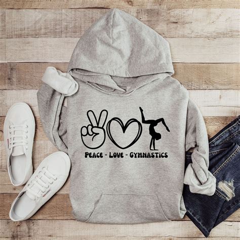 Peace Love Gymnastics Svg Png Etsy