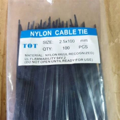 Jual KABEL TIS TALI TIES 10 CM CABLE TIS TALI PENGIKAT KABEL TIS 100