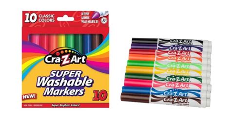 10 Count Cra Z Art Classic Washable Broadline Markers