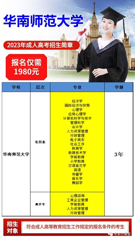 2023年华南师范大学成人高考招生简章及报考流程最新 哔哩哔哩