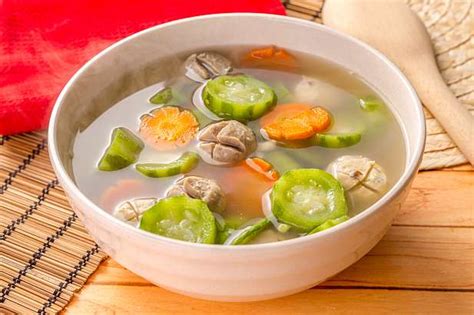 Sup Oyong Wortel Bakso Resep Dari Dapur Kobe