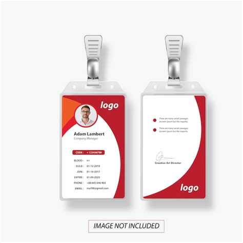 Premium Vector Id Card Vector Design