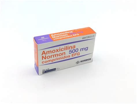 AMOXICILINA NORMON 500 MG COMPRIMIDOS EFG 30 Comprimidos Precio 2 86