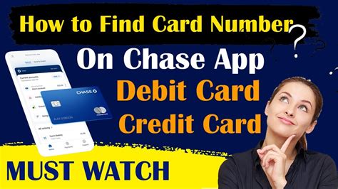 How To Find Debit Card Number On Chase App View Debit Card Number On