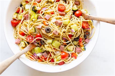 The Best Spaghetti Salad Julie Blanner