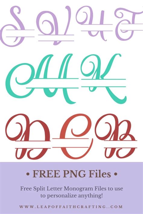 Free Split Monogram Fonts For Cricut | Paul Smith