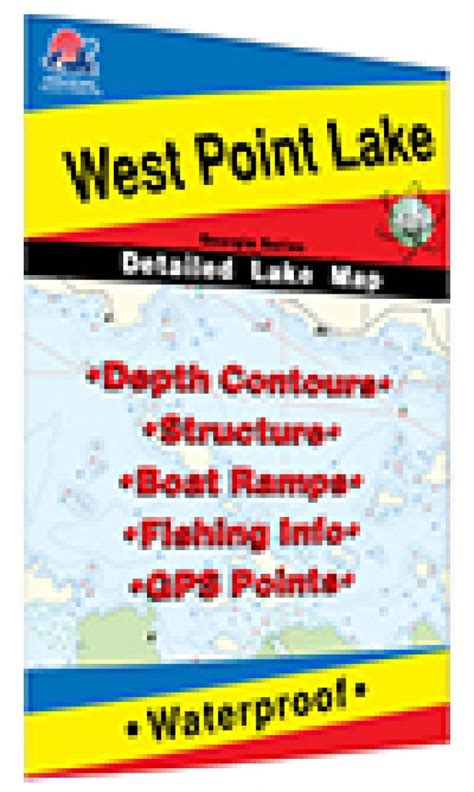 West Point Lake Fishing Map By Fishing Hot Spots