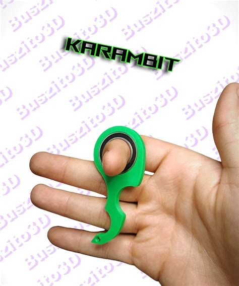 Stl File Karambit Keychain Spinner Version Pro Tiktok Keyrambit