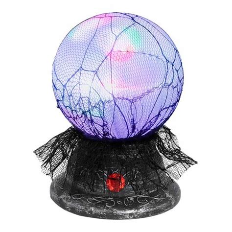 Crystal Ball Halloween Animated Prop Decoration 18cm Partyrama